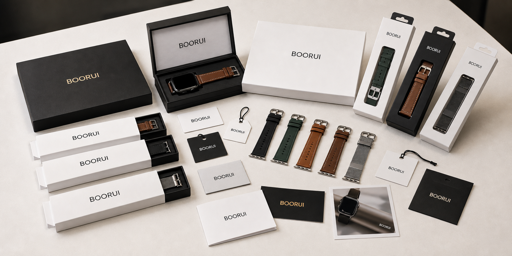 BOORUI private label packaging for smartwatch bands