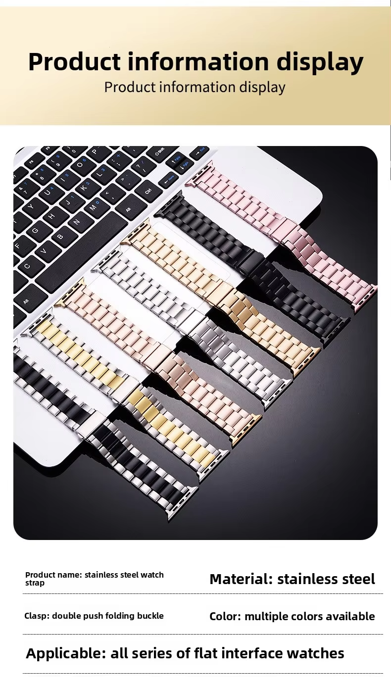 NN39 Apple Watch stainless steel band size and detail information