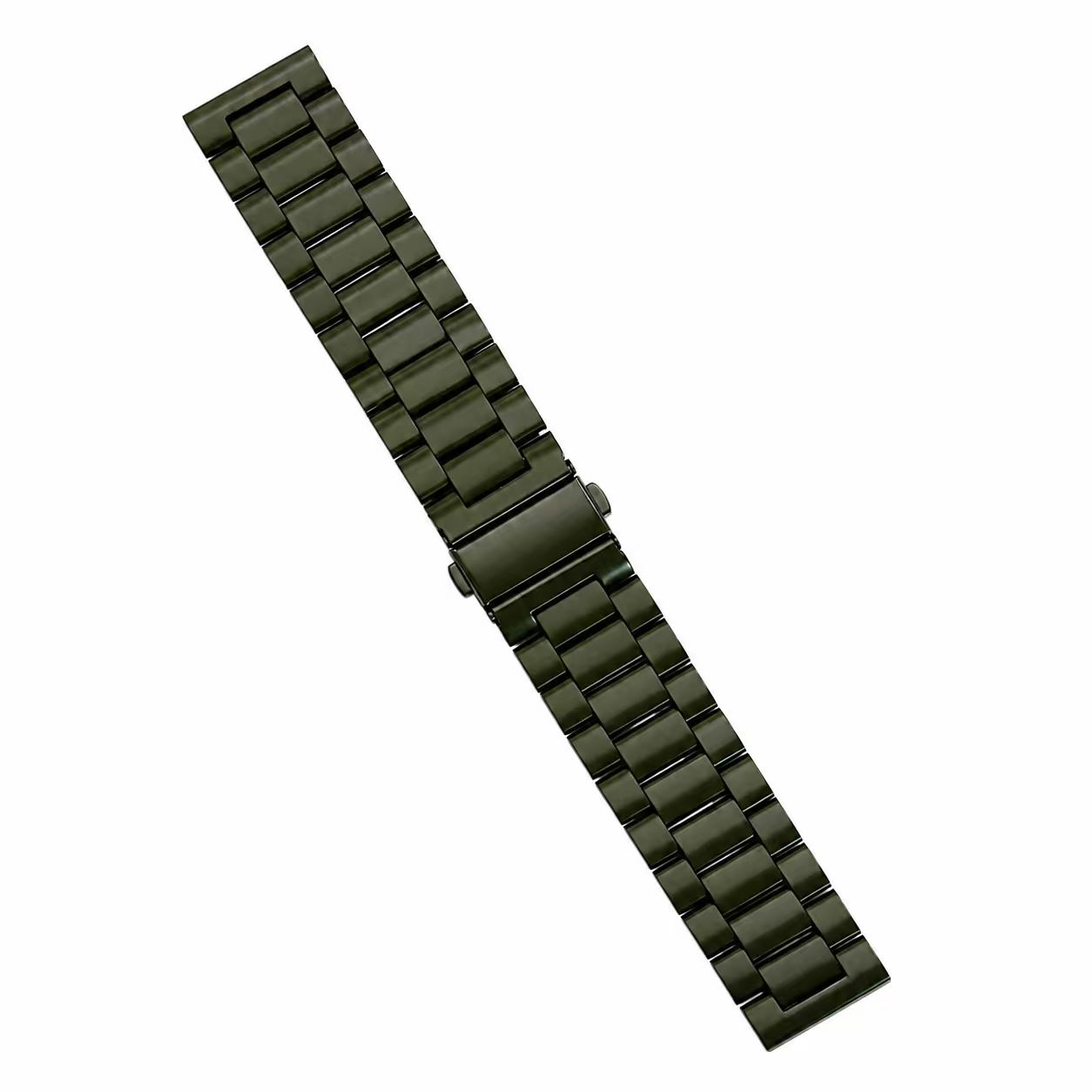 NN39 green stainless steel Apple Watch band color detail