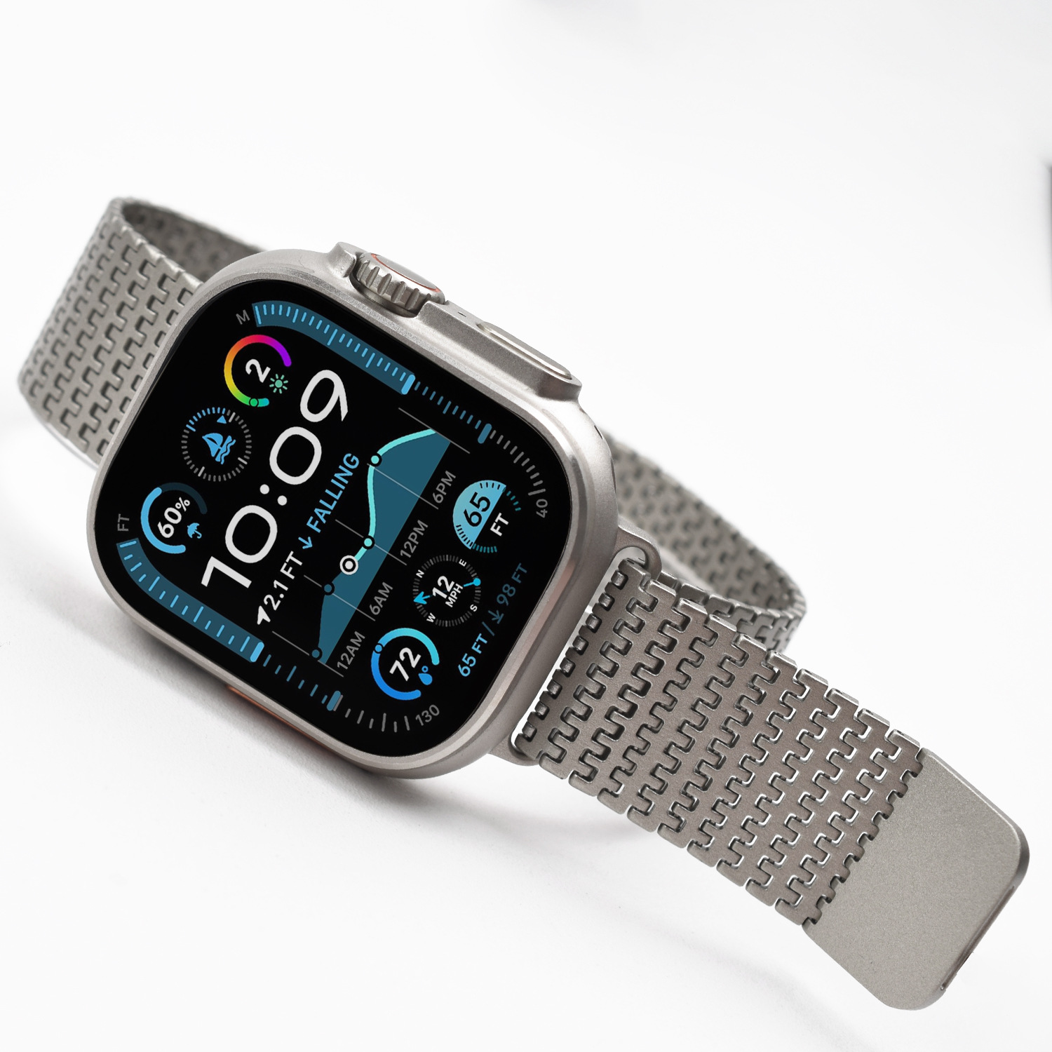 P01 silver Milanese Loop attachment