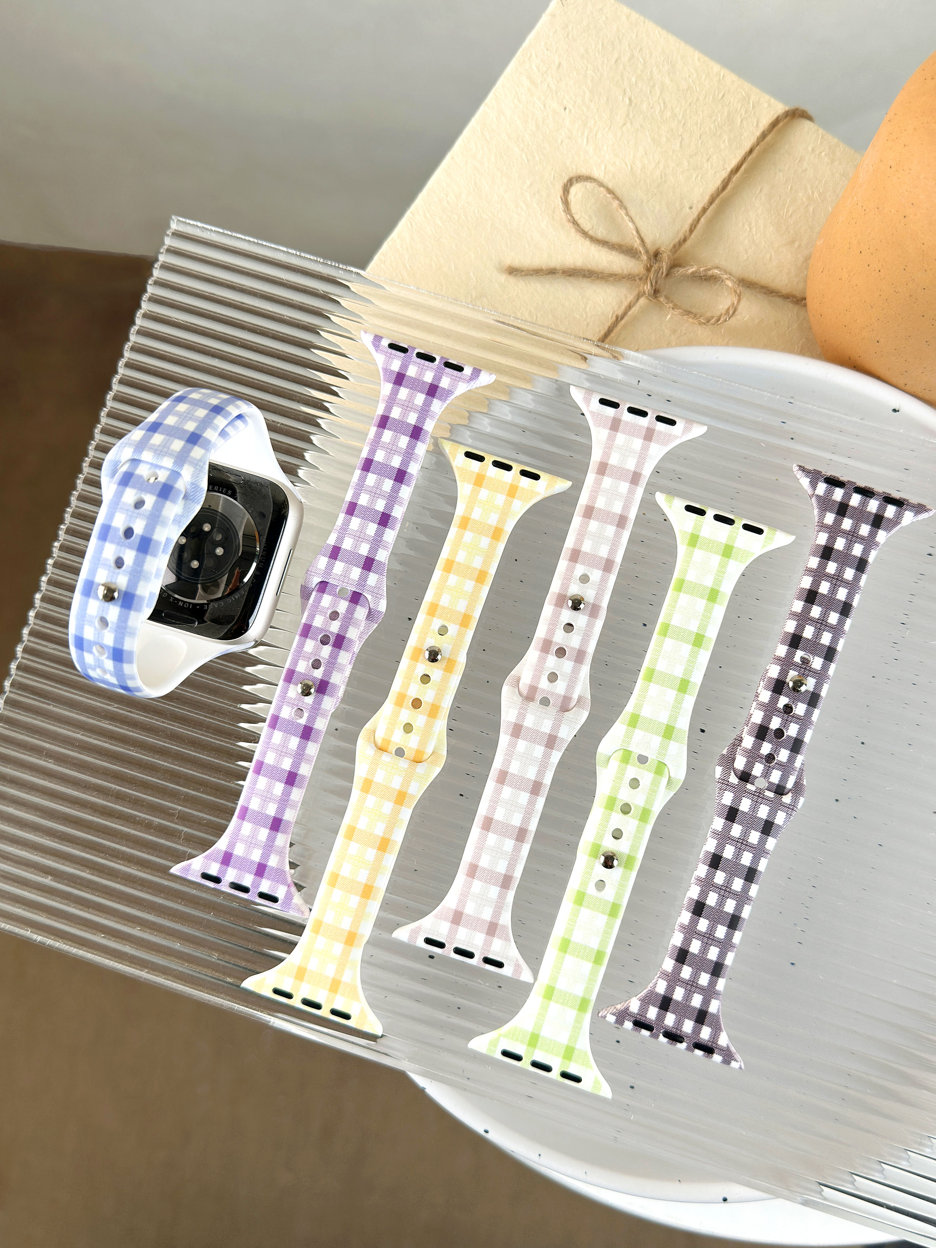 P03 printed silicone Apple Watch band color lineup